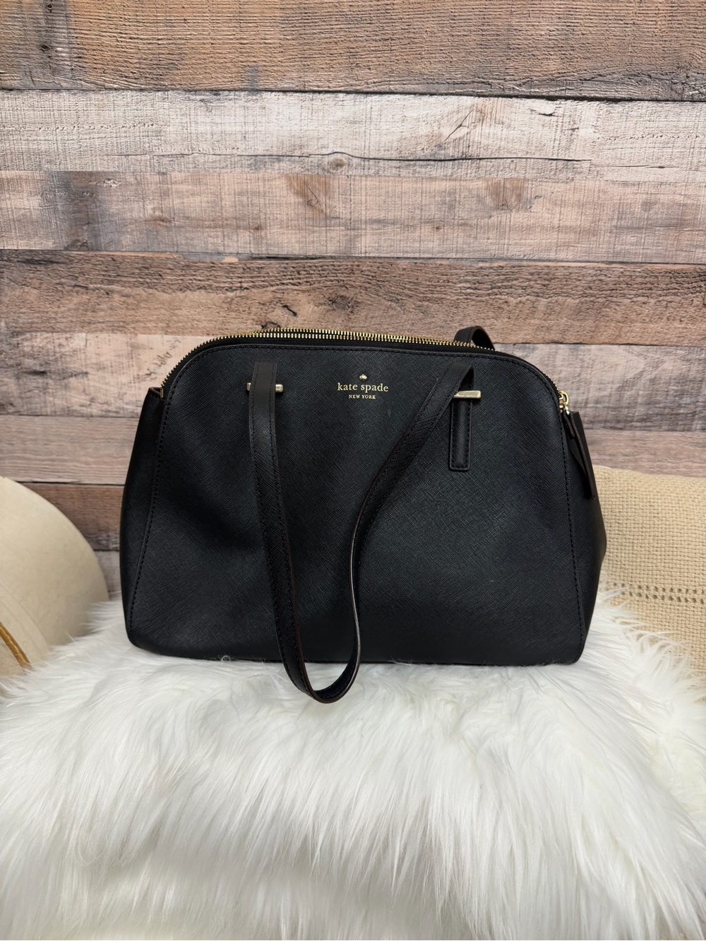 Kate Spade Black Shoulder Tote OS